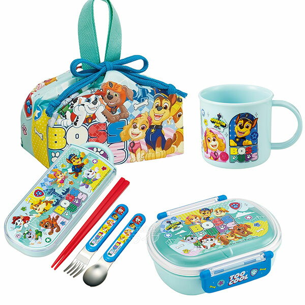 パウパトロール 26 お買得4点セット お弁当箱 中子付 360ml トリオ コップ 巾着セット