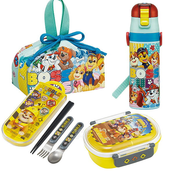 Rakuten - 【4月下旬入荷予定】パウパトロール ラブル＆クルー お買得4点セット お弁当箱 中子付 360ml トリオ 巾着 水筒
