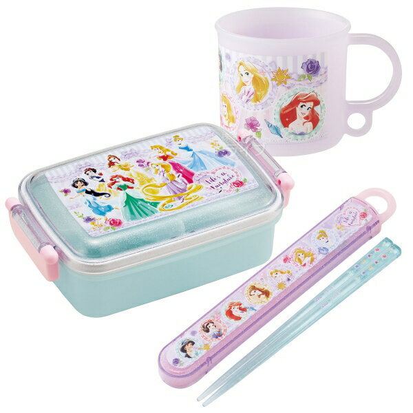 Other - ディズニー プリンセス 26 角型お弁当箱 450ml 箸＆箸箱 コップセット