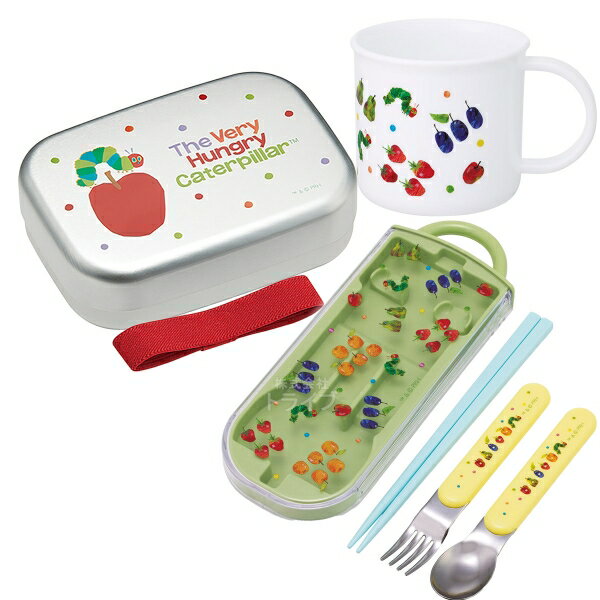 Other - はらぺこあおむし アルミお弁当箱 370ml トリオ コップセット