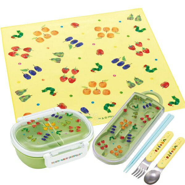 Lunch Boxes - はらぺこあおむし お弁当箱 中子付 360ml トリオ ランチクロスセット