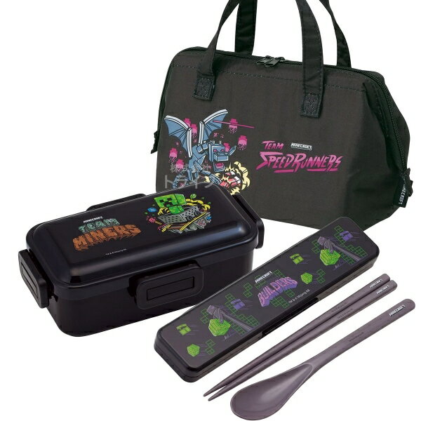 マインクラフト TeamMascots 4点ロックお弁当箱 コンビ がま口型ランチバッグ セット...