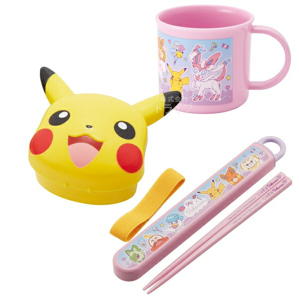 樂天商城 - ポケモン ファンシータイム ダイカットランチボックス 箸＆箸箱 コップセット LBD3 置配対応