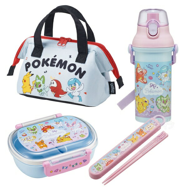 樂天商城 - ポケモン ファンシータイム お買得4点セット お弁当箱 中子付 360ml 箸＆箸箱 ランチバッグS プラ水筒