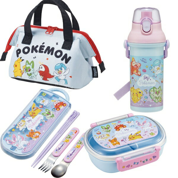 樂天商城 - ポケモン ファンシータイム お買得4点セット お弁当箱 中子付 360ml トリオ ランチバッグS プラ水筒