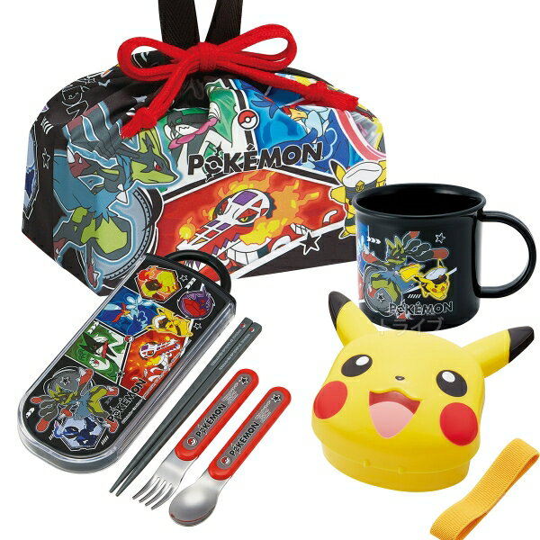 Rakuten - ポケモン 26 お買得4点セット ダイカットランチボックス トリオ コップ 巾着セット LBD3