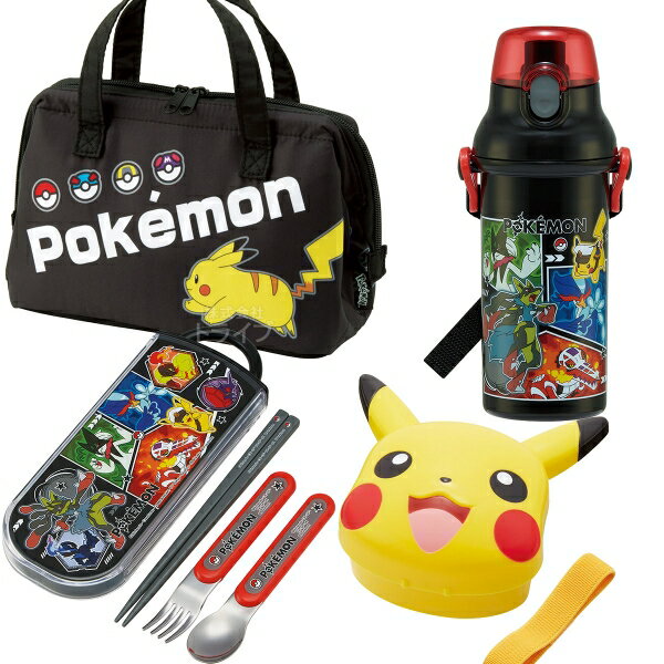 樂天商城 - ポケモン 26 お買得4点セット ダイカットランチボックス トリオ ランチバッグ プラ水筒 LBD3