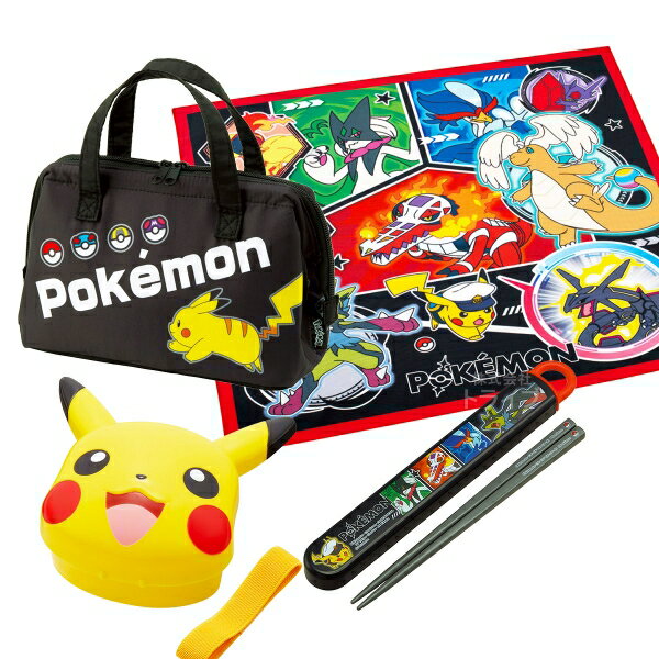 ポケモン 26 お買得 4点セット ダイカットランチボックス 箸＆箸箱 ランチクロス ランチバッグ セット LBD3