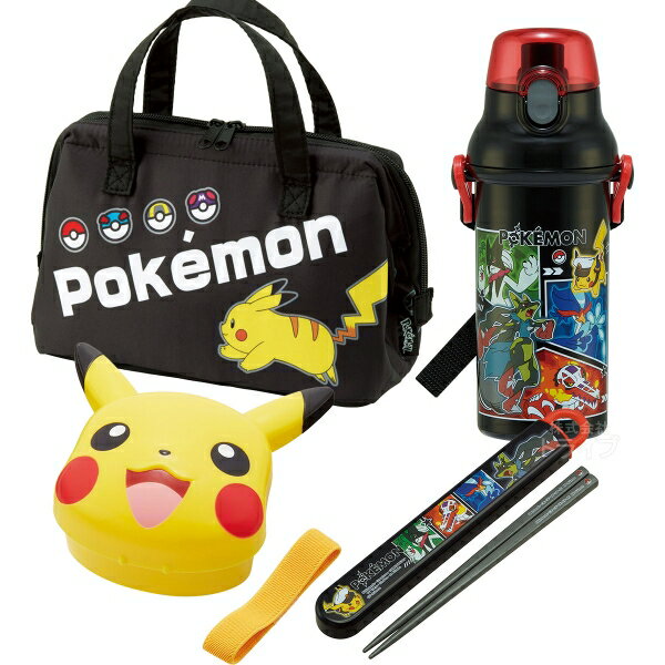 Rakuten - ポケモン 26 お買得4点セット ダイカットランチボックス 箸＆箸箱 ランチバッグ プラ水筒 LBD3