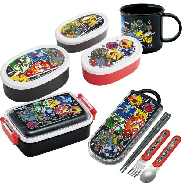 樂天商城 - ポケモン 26 お買得4点セット 角型お弁当箱 450ml トリオ コップ シール容器3個入セット