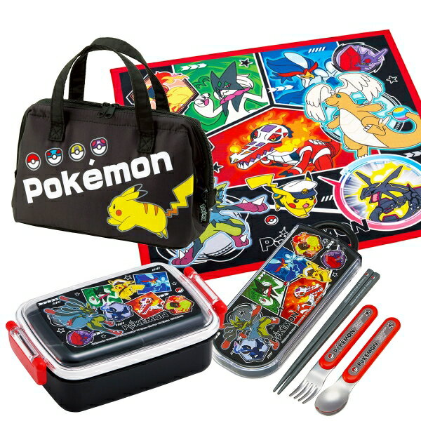 Rakuten - ポケモン 26 お買得 4点セット 角型お弁当箱 450ml トリオ ランチクロス ランチバッグ セット
