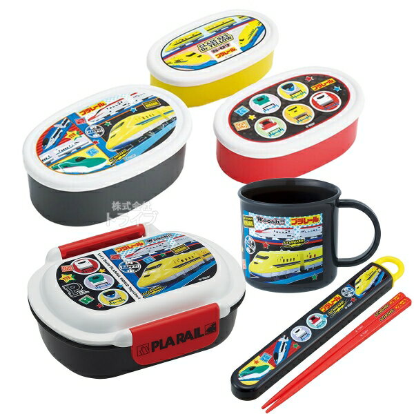 樂天商城 - プラレール 26 お買得4点セット 洗いやすいお弁当箱 360ml 箸＆箸箱 コップ シール容器3個入セット