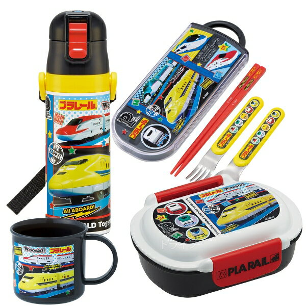樂天商城 - プラレール 26 お買得4点セット 洗いやすいお弁当箱 360ml トリオ コップ 水筒