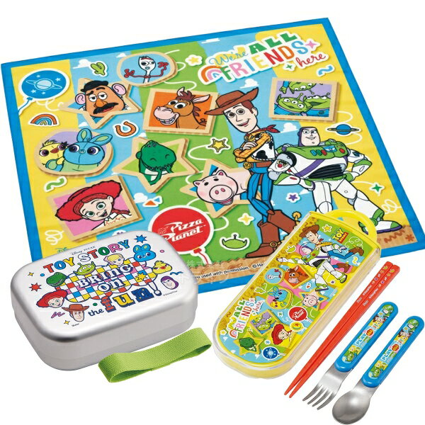 Lunch Boxes - トイストーリー 26 アルミお弁当箱 370ml トリオ ランチクロスセット