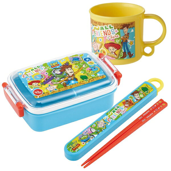Rakuten - トイストーリー 26 角型お弁当箱 450ml 箸＆箸箱 コップセット