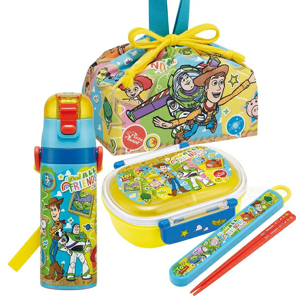 Lunch Boxes - トイストーリー 26 お買得4点セット お弁当箱 中子付 360ml 箸＆箸箱 巾着 水筒