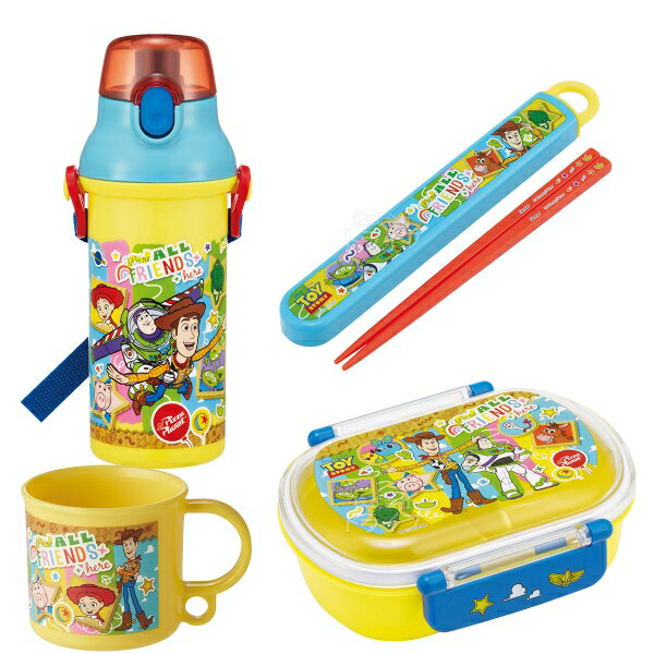 Lunch Boxes - トイストーリー 26 お買得4点セット お弁当箱 中子付 360ml 箸＆箸箱 コップ プラ水筒