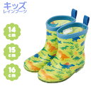 ※お取り寄せ※ディノサウルス キッズ レインブーツ 長靴 ロータイプ 14cm 15cm 16cm(4)