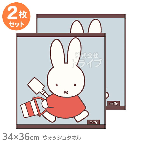 ウォッシュタオル お買得2枚セット ミッフィー ミッフィーとあそぼう ネコポス対応品