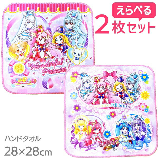 わんだふるぷりきゅあ！ 選べる ハンドタオル お買得2枚セット ネコポス対応品のサムネイル