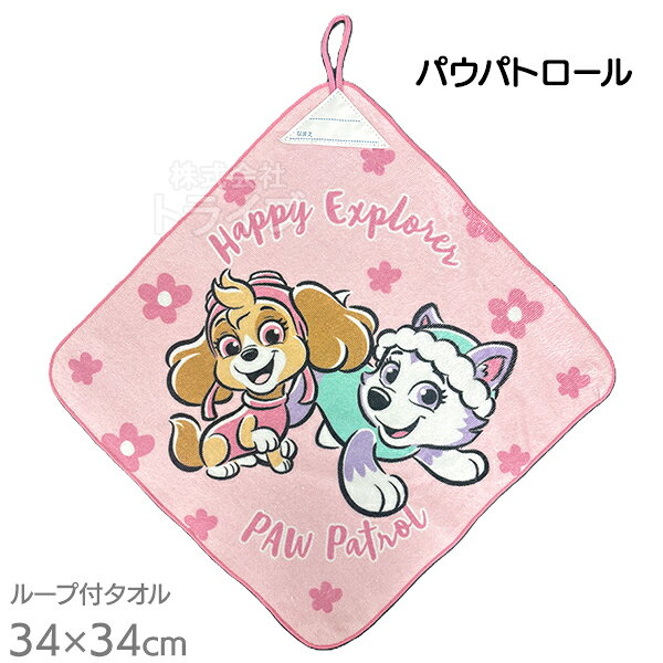 知育玩具・おもちゃ通販 トライブのキャラクター ループ付き ハンドタオル 絵柄が選べる お買得2枚セット ネコポス対応品｜アングル2