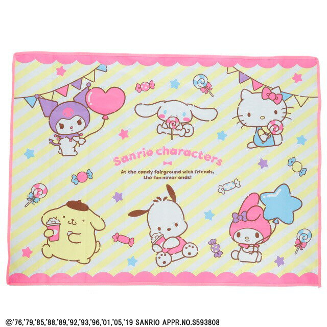 サンリオキャラクターズのレジャーシートです。2〜3人が座れる大きめサイズで、ピクニックやキャンプなどにおすすめです♪サイズ約H90×W120cm仕様〔レジャーシート〕ポリプロピレンシリーズサンリオキャラクターズメーカー丸眞JAN499227...