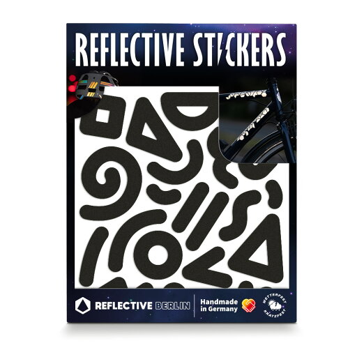REFLECTIVE BERLIN リフレクティブベルリン SHAPE シェイプ シリーズ DOODLE ドゥードゥル black ブラック リフレクター 反射 子供 安全 REFLECTIVE BERLIN リフレクティブベルリン SHAPE シェイプ シリーズ DOODLE ドゥードゥル black ブラック リフレクター 反射 子供 安全