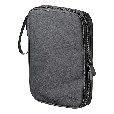 ガジェットポーチ 薄型 ケーブル 充電器 収納 トラベル ケース ガジェット Lサイズ ブラック thrmiracle-10004673 THRMiracle パッケージ画像