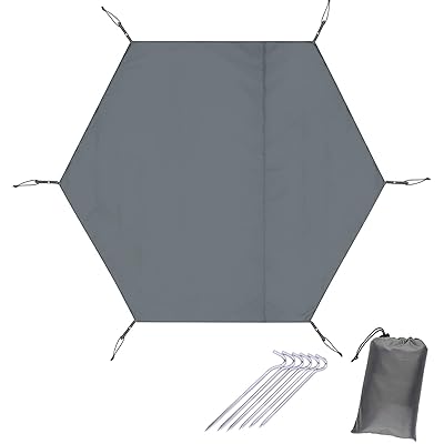 Tents, Tarps - テントシート グランドシート 六角 防水 軽量 厚手 ヘキサゴン ワンポールテント用 シート