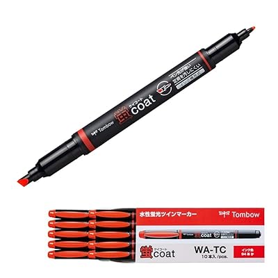 Rakuten - 鉛筆 蛍光ペン 蛍コート 赤 10本 WA-TC94-10P