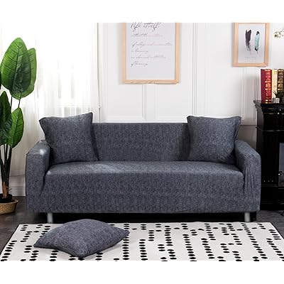 Sofa Covers - ソファーカバー 3人掛け ストレッチ 北欧風 ソファーカバー 肘付き 滑り止め 柔らかい 伸縮