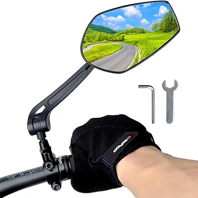 Rakuten - 自転車バックミラー視野幅360度調節可能取付簡単（右側専用）