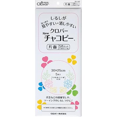 NEWチャコピー 片面 5色セット 24-145ブランド色マルチモデル24-145商品説明【商品概要】本体サイズ :30×25cm (1枚のサイズ)対象性別 :男女共用主な製造国 :日本【商品説明】【商品詳細】商品種別：裁縫用印付けツール商品名：NEWチャコピー 片面 5色セット 24-145製造元：クロバー商品番号：24-145色：マルチ商品タイプ：単品【当店からの連絡】