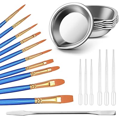 調色スティック プラモ 塗装 23個 塗料皿画具セット 簡単塗装ツール 模型制作に最適 ホビー