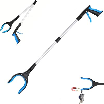 Rakuten - マジックハンド つかみ棒 ロングリーチアームクランプ 長さは82cm 折りたたみ式 マグネット