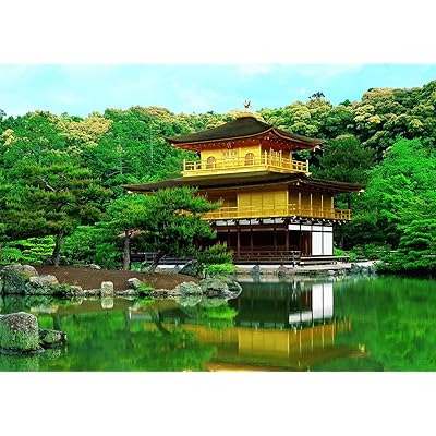 エポック社 108ピース ジグソーパズル 日本風景 新緑の金閣寺-京都 (18.2×25.7cm) 01-062 のり付き