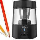 ZMOL 鉛筆削り 電動 自動 ミニ 充電式 自動停止機能 削りすぎ防止 コンパクトな鉛筆削り器 色鉛筆(6-8mm) 軽量 携帯 小学生 子供 学校/教室/オ...
