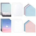 モノライク フォト, 月 便箋+封筒 8種 セット - Photo, Moon Letter Paper Set 類32枚 便箋+ 16枚封筒