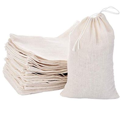 楽天THRSparkle50枚 巾着袋 無地 コットンポーチ フィルターバッグ ジュエリー 小物入れ キャンディ ラッピング プレゼント用 収納袋 10×15cm