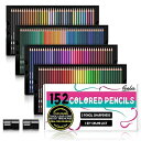 Feela 色鉛筆 油性 152色セット カラーペン メタリック色 大人の塗り絵 鉛筆削り付き スケッチ イラスト 落書き マンガ 美術 描き用 子供用 画材セ...