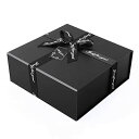 JiaWei ギフトボックス 21 x 19 x 8.8cm, 弓付きギフトボックス, ふた付きマグネットプレゼントぼっ, 高級 ギフトボックス, プレゼントボ...