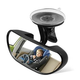 IDEAPRO 車用 ベビーミラー インサイトミラー 車用ルームミラー 360度回転・ガラス飛散防止 チャイルドシートミラー 運転席から赤ちゃんを見守る 取り付け簡単 (フロントガラスタイプ)