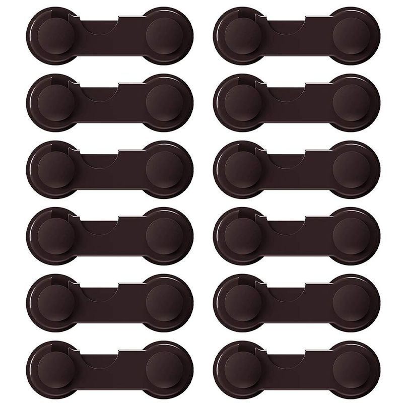 ベビーガード 12個入り ドアロック ストッパー チャイルドロック 子供安全ロック ワンタッチ回転式 指..