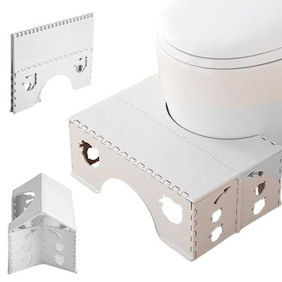 トイレ踏み台 折り畳み 踏み台 高さ18cm 子供トイレトレーニング 補助踏み台 補助便座 ステップ ベビー用踏み台 足置き台 大人から子供まで向け 多機能 持ち運び 収納便利 (グレー) 【Jio.Jio】