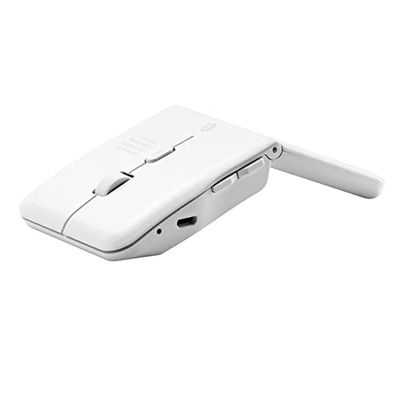 サンワダイレクト Bluetoothマウス 薄型 充電式 静音 マルチペアリング iOS/Android/Win/Mac対応 5ボタン(戻る/進ボタン搭載) ホワイト 400-MABT1205W