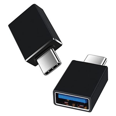 Viviber Type C & USB 変換アダプタ【2個組】USB C オス - USB 3.1 メス 変換コネクタ OTG対応 タイプc to USB-A 2.4A急速充電&10Gbps高速データ転送 iPhone15/ MacBook/iPad Pro/Xperia/Galaxy その他 USB-C 端末用