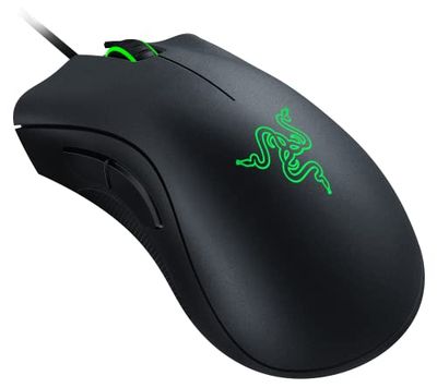 Razer DeathAdder Essential ゲーミングマウス 有線 5ボタン 6400 DPI オプティカルセンサー エルゴノミック形状 新ファームウェア適用版 RZ01-02540100-R3M1-N