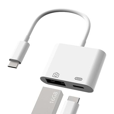 【2023新登場】USB 変換アダプタ type-c USBカメラアダプタ 2in1 急速充電 双方向 USB 3.0高速データ伝送 USB C 変換アダプタ 写真/ビデオ/ファイル転送 設定不要 Uディスク/マウス/キーボーなどのUSB Cデバイスに対応