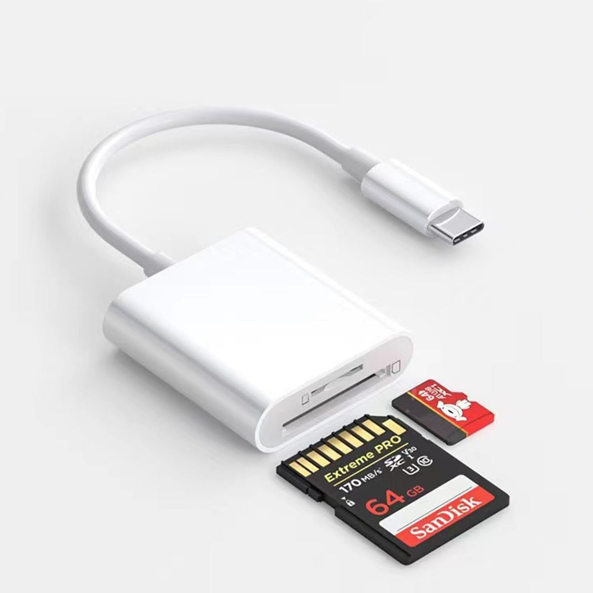 【2024NEWチップス発売12か月の品質 】type-c カードリーダー 2in1 カメラリーダー SD カードリーダー TRAOO SD/TFカードリーダー USB 3.0 OTG機能 写真/ビデオ/データ 双方向高速転送 i-Phone 15/i-Pad Pro/MacBook/Chromebook/AndroidスマホなどUSB Cポート搭載機
