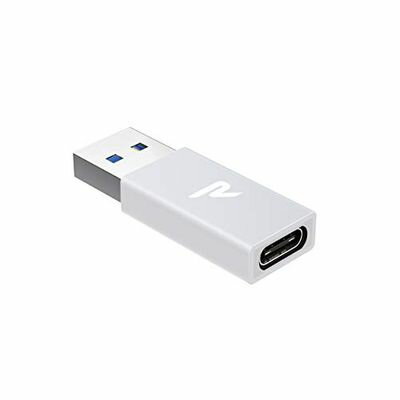 Rampow USB Type C メス to USB 3.0 オス 変換アダプタ【シルバー】Quick Charger 3.0対応 USB 3.0 高速データ転送 MacBook Pro/Air/iPad Pro 2019/Surface/Sony Xperia/Samsung対応 変換コネ…